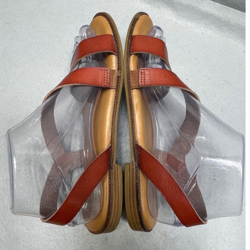 Cynthia Rowley Strappy Slingback Sandals Womens 6.5 Cognac Brown Leather - Picture 4 of 10